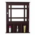 thumbnail image 2 of Ktaxon Wooden Bathroom Wall Cabinet Medicine Cabinet Storage Organizer with Mirror Door and Adjustable Shelf, Espresso Finish, 2 of 13