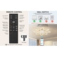 thumbnail image 4 of NACATIN White Reversible Ceiling Fan with Remote Control, 4 of 8