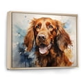 thumbnail image 2 of Designart "Impressionist Irish Setter IV" Animals Dog Floater Framed Wall Decor, 2 of 5