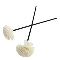 UPOUART White Diffuser Flower Sticks with Chrysanthemum Design for Perfume Diffusion 2Pcs