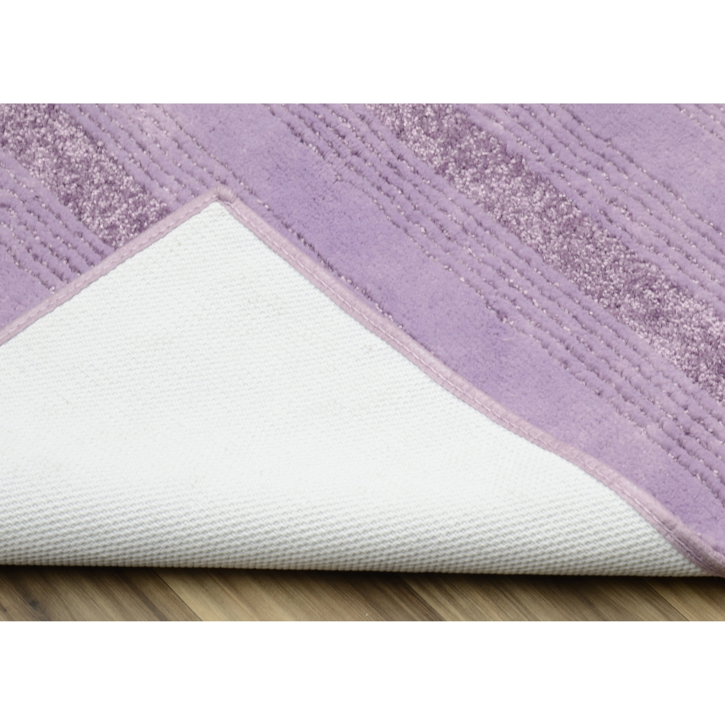 Garland Rug Essence Washable Nylon Purple Bathroom Runner, 22" x 60"