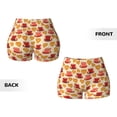 thumbnail image 5 of Lsque Cups of Tea Pattern High Waisted Biker Shorts for Women-Tummy Control Fitness Athletic Workout Running Yoga Gym Shorts,Moisture-Wicking-XX-Large, 5 of 9