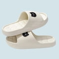 thumbnail image 5 of Unisex White Slides EVA Summer Sandals Cute Comfortable Outdoor Beach Pool Non-Slip Lightweight Shoes,Size 5.5-7, 5 of 9