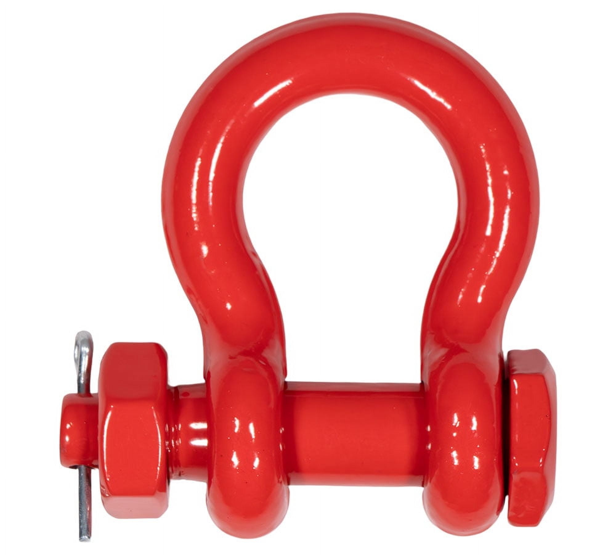 10 Pcs 1/2" Anchor Shackle Forged Carbon Steel w/ Safety Screw Pin Load Limit 4,000 lbs Double Rust Protection Heavy Duty D Ring Bolt Type Shackle for Towing, Rigging, Vehicle Recovery