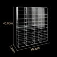 thumbnail image 3 of Clear 1/64 Model Car Display Case Display Display Stand Rack Showcase for Toys 40 Grids, 3 of 9