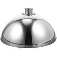 thumbnail image 1 of Stainless Steel Silver Bead Food Cover Dome for Home Restaurant 12.5 Inch, 1 of 5