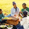 thumbnail image 6 of Castle Large Waterproof Canvas Picnic Blanket with Carry Handle - Outdoor Beach Mat for Family - Foldable, Easy Clean, Sand Proof - Ideal for Camping, Hiking, Park, Travel - 79" x 59, 6 of 6