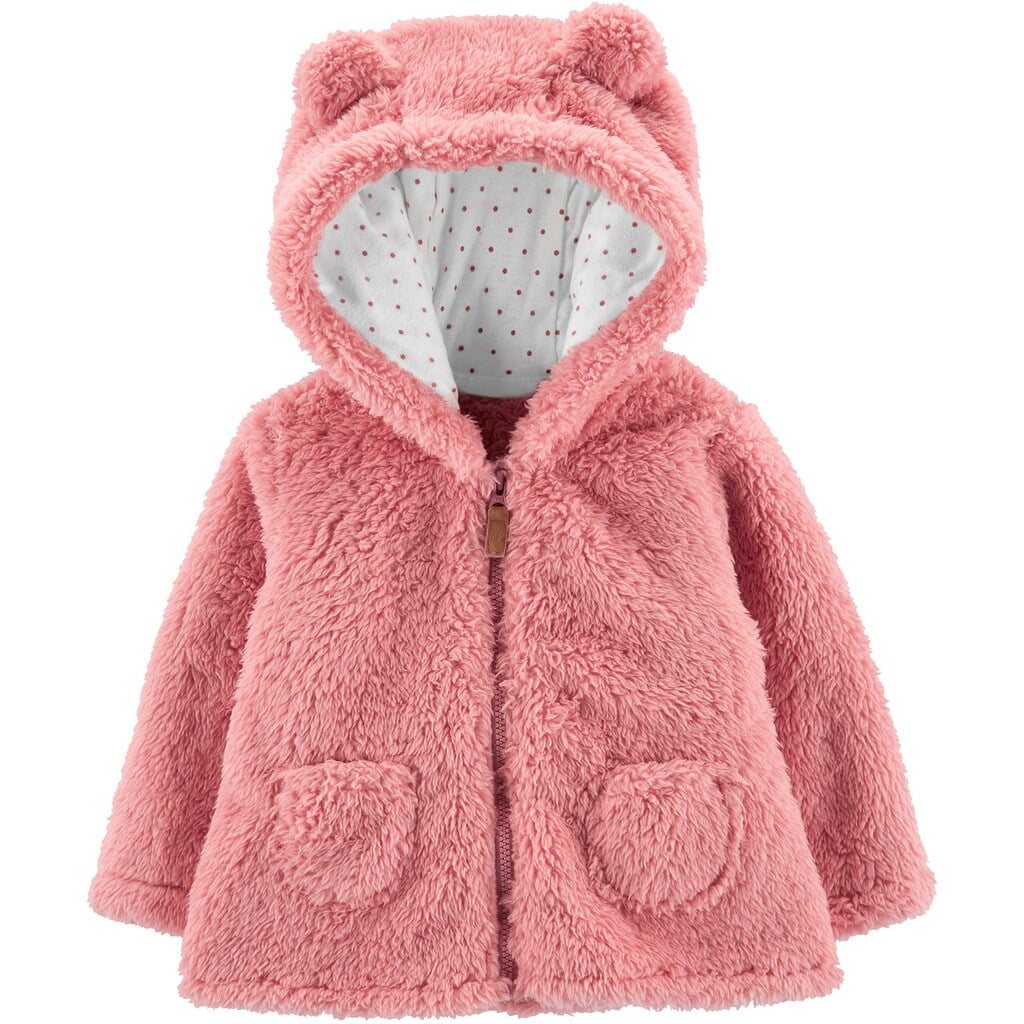 Baby Girl Carter's ZipUp Sherpa Cardigan Pink
