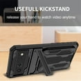 thumbnail image 6 of SaniMore for Google Pixel 6 Camera Protection Case, Rugged PC Back & TPU Bumpers Cover with Invisible Sliding Card Slot & Kickstand Upgraded Military Shockproof Protective Shell, Black, 6 of 10