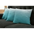 thumbnail image 5 of Ambesonne Ombre Throw Pillow Cover 4 Pack, Maldive Ocean Art, 24", Turquoise White, 5 of 5