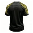 thumbnail image 6 of KLHDSF Mens Fashion Crewneck Short Sleeve T-Shirt Casual Polyester Halloween Grim Reaper Print Top Fluorescence Yellow M, 6 of 6