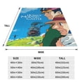 thumbnail image 3 of Howls Moving Castle Fleece Throw Blankets, Super Soft Flannel Cozy Blankets for Adults, Washable Lightweight Blanket for Couch Sofa Bed Office, Warm Plush Blankets for All Season, 3 of 8