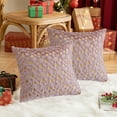 thumbnail image 6 of Gqtwoy Soft Fuzzy Decorative Pillow Covers, Snowflake Glitter Print, Christmas Decor, Home Bedroom Sofa Cushion, Cozy Winter Accents, Holiday Throw Pillow Cases, 6 of 6