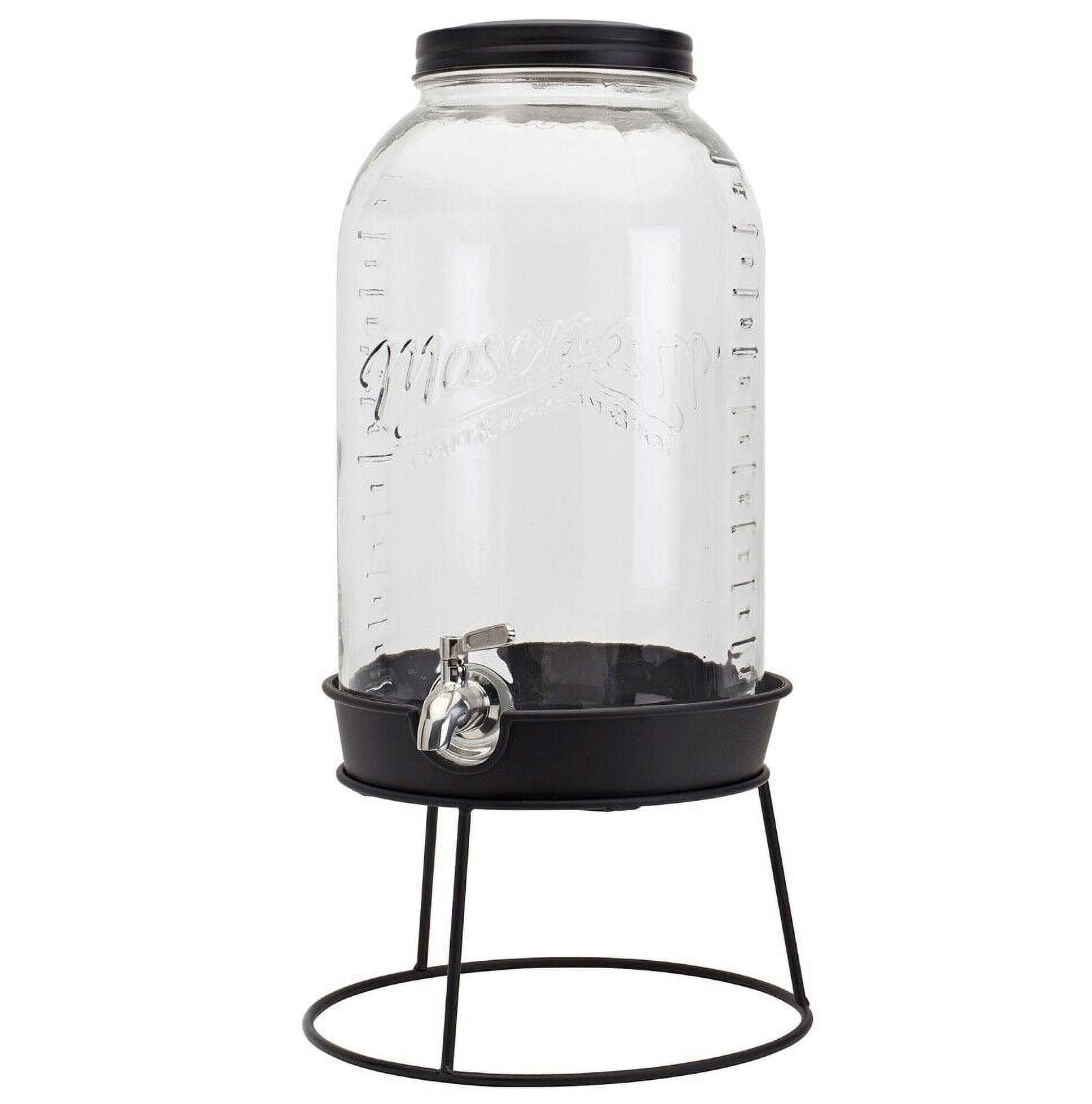 Mason Craft and More Glass Drink Dispenser with Lid - Clear, 4.22 qt -  Fry's Food Stores