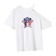 thumbnail image 5 of Camiseta para Mujer Verano Simple Ajuste Regular Camisa de Cuello Redondo para Mujer para Desplazamientos SG, 5 of 7