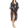thumbnail image 2 of Cyn & Luca Juniors' Night Vibe Kimono Swimsuit Cover-Up, 2 of 4