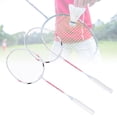 thumbnail image 4 of Badminton Racket, Fiber Badminton Racket Set, For Leisure Entertainment` Light Sport Beginners Sports Equipment With Carry Bag, 4 of 8
