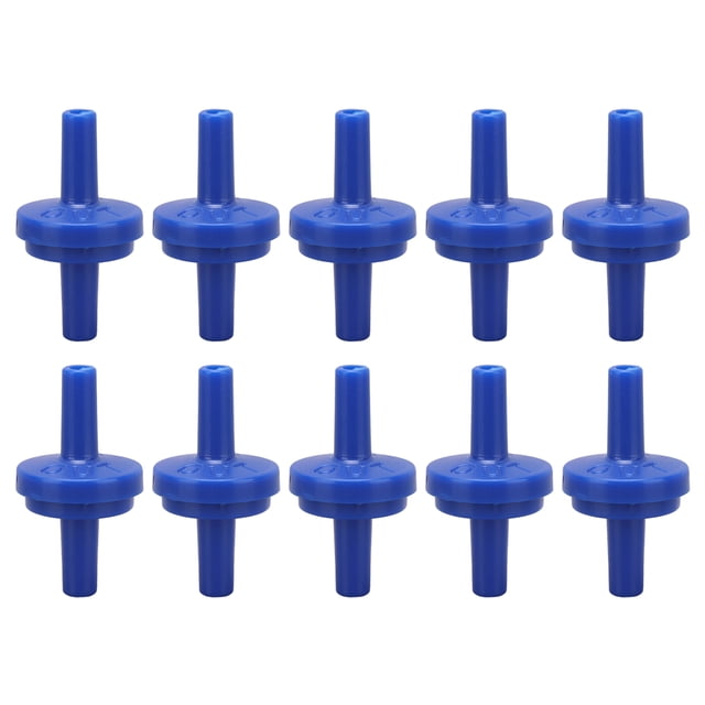 10Pcs Check Valve 1 Way PP Plastic Hose Water Stop Diaphragm Barb for Air Intake Feed 4mm Blue