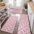 thumbnail image 2 of Pink Cartoon Unicorn Star Pattern Kitchen Rugs Sets Of 3,Kitchen Runner Rugs Non Skid Washable,Decorative Kitchen Floor Mats for Kitchen,Sink,Laundry,17"x30"+ 17"x47" + 17"x59", 2 of 6