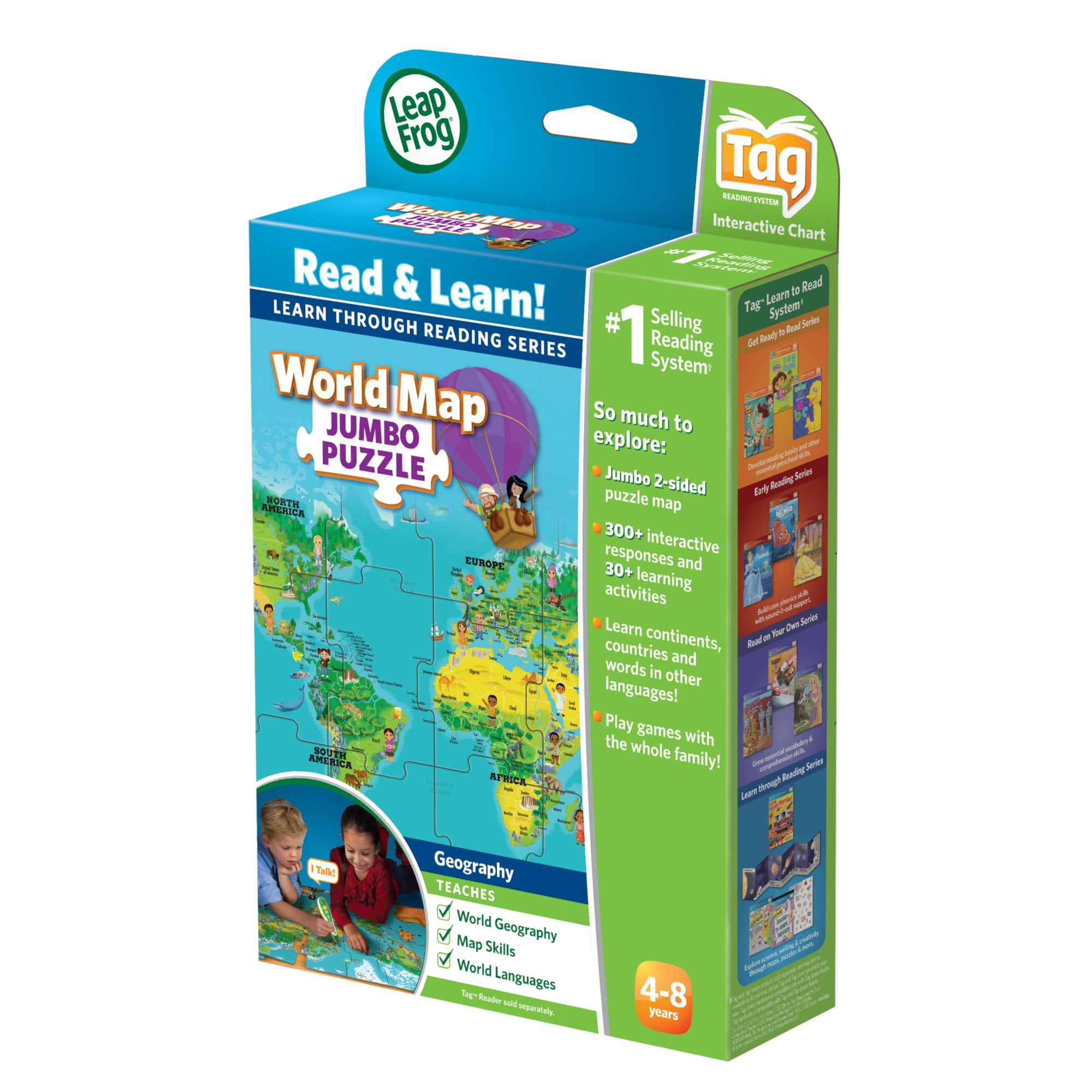 Factory sealed BRAND NEW LeapFrog LeapReader Interactive World Map Puzzle 