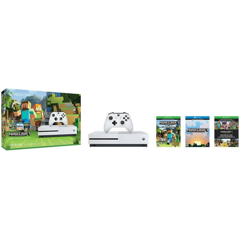 Microsoft Xbox One S 500GB Minecraft Bundle Console (ZQ9-00288) White - US