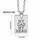 thumbnail image 3 of Regalos para el Día del Padre Mi papá Mi collar de la familia Colgante de Navidad Regalos de cumpleaños para papá, 3 of 8
