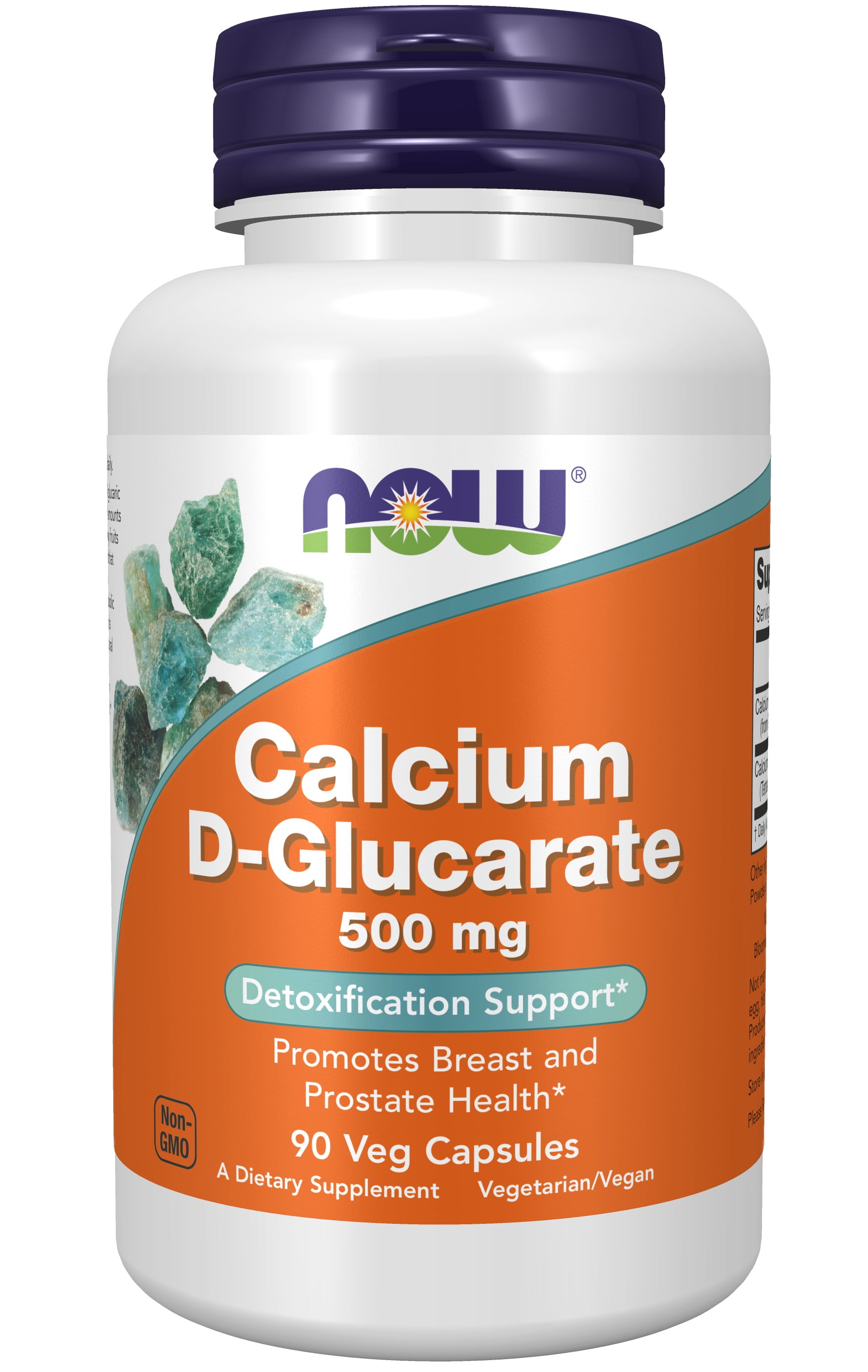 NOW Supplements, Calcium DGlucarate 500 mg, Detoxification Support