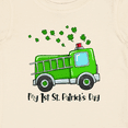 thumbnail image 4 of Inktastic My 1st St. Patrick's Day Green Fire Truck with Clovers Boys or Girls Baby T-Shirt, 4 of 5