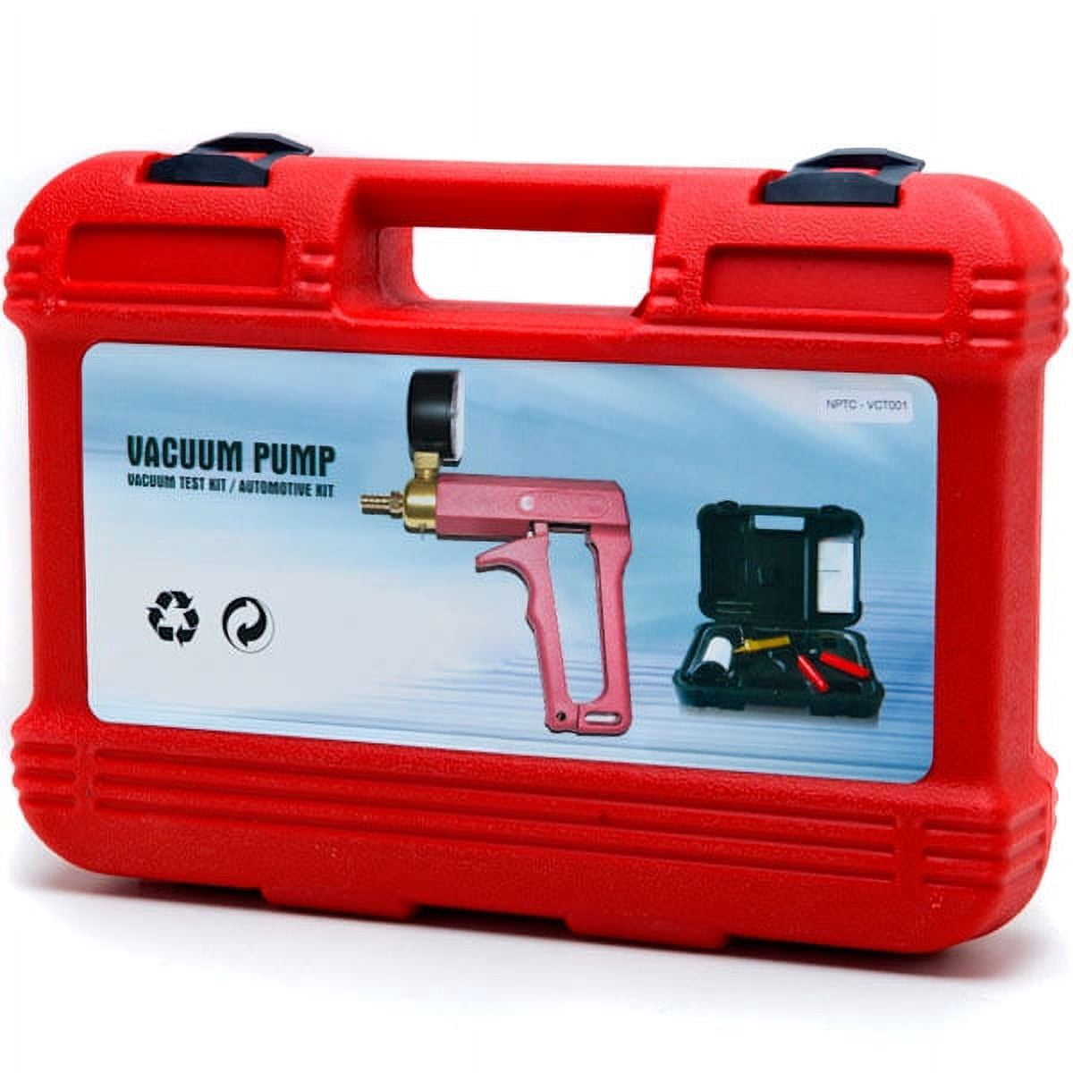 Biltek 2 In 1 Brake Bleeder & Vacuum Pump Gauge Test Tuner Kit Tools DIY Hand Tools New Auto Hand Held Brake Bleeder & Vacuum Pump Gauge Test Tester Tuner Tool Kit Set