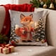 thumbnail image 1 of Funda de almohada navideña | Funda decorativa | Cuadrada de 45 x 45 cm | Tejido de poliéster suave con cremallera oculta para sofá, sillón y cama, 1 of 6