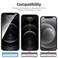 thumbnail image 6 of [2+2Pack]For iphone 12 Pro Max Screen Protector with Camera Lens Protector,Sensor Protection,Dynamic Island Compatible,Case Friendly Tempered Glass Film[9H Hardness]designed for 12 Pro Max, 6 of 7