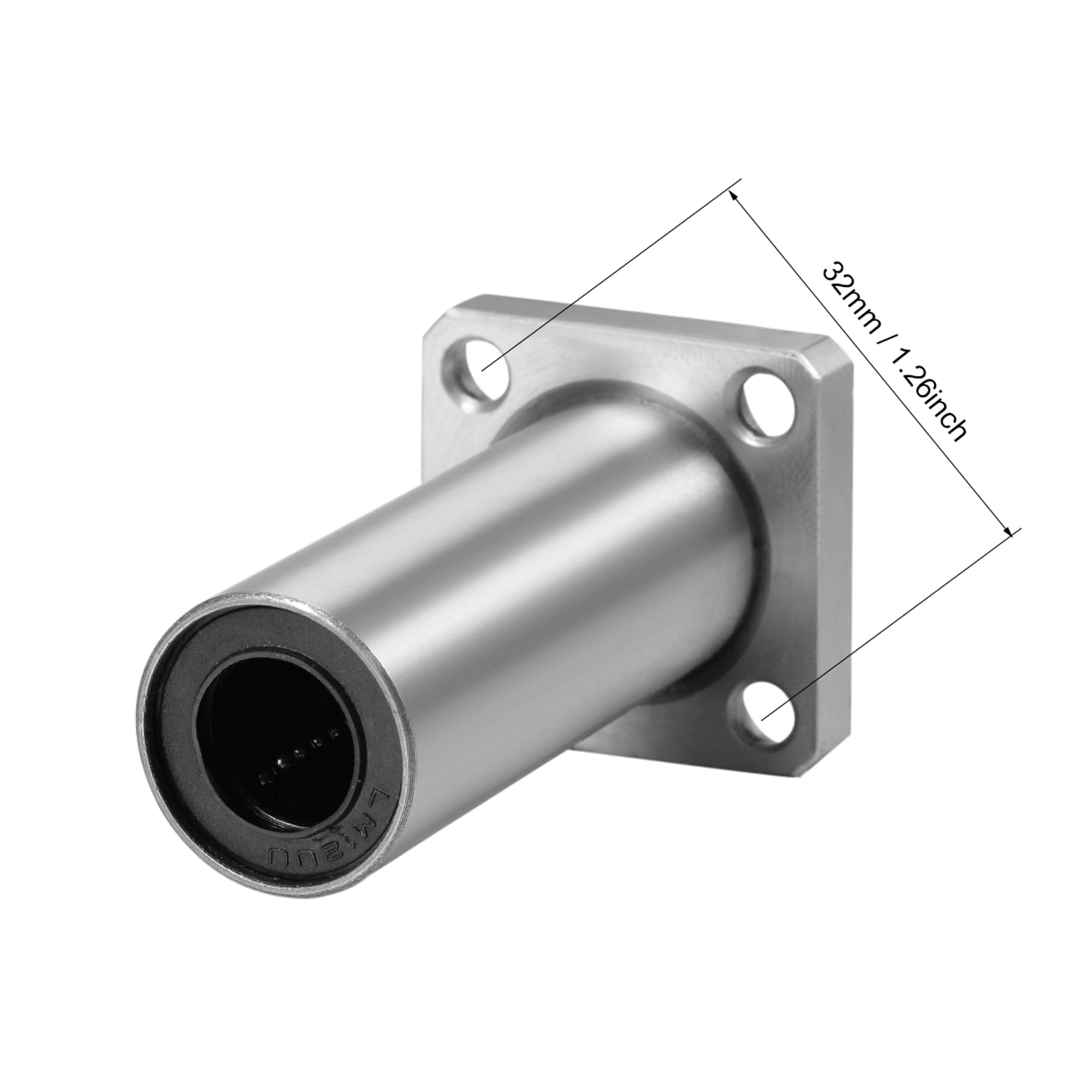 12mm Linear Ball Bearings LMK12UU Extra Long Square Flange