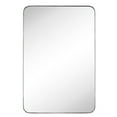 thumbnail image 4 of TEHOME Kengston Comtemporary Brushed Nickel Metal Framed Rectangle Bathroom Vanity Mirror 24x36'', 4 of 13