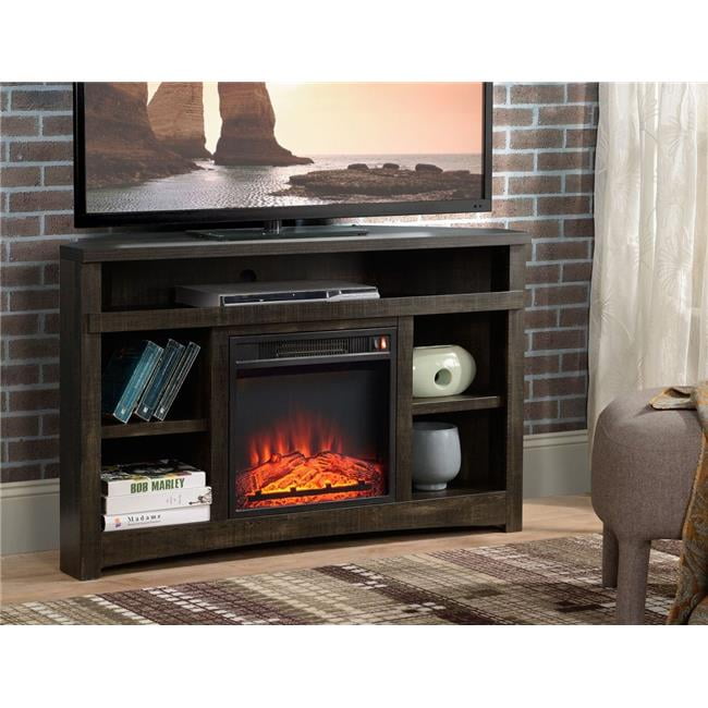 Design Mode NEDA50HFFP Corner Unit Rough Sawn Dark Oak Finish TV