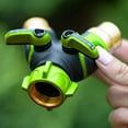 thumbnail image 4 of Metal Garden Hose Dispenser Two-Way Y Hose Connector, Easy Grip, Easy Open, 4 of 5