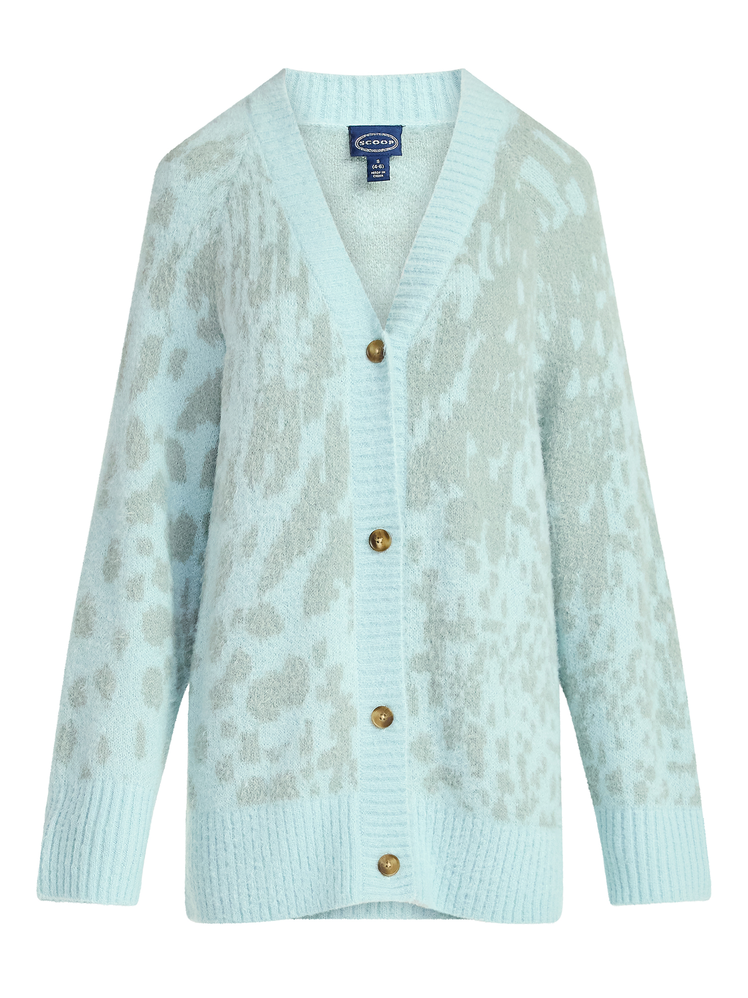 Scoop Women's and Women's Plus Oversized Cardigan Sweater, Lightweight, Sizes XS-4X