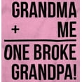 thumbnail image 2 of Grandma Plus Me Is One Broke Grandpa Toddler Boy Girl T Shirt Infant Toddler Brisco Brands 6M, 2 of 6