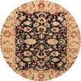 thumbnail image 1 of Ahgly Company Machine Washable Indoor Round Traditional Dark Sienna Brown Area Rugs, 3' Round, 1 of 7