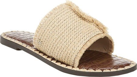 glenda raffia slide sandal