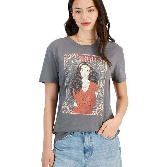 Self E Womens Virgo Graphic T-Shirt, Multicoloured, Juniors, Large