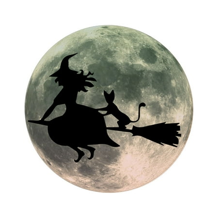 

loopsun Fall Halloween Decorations Savings Clearance for Home Halloween Night Light Castle Bat Home Decoration Wall Sticker