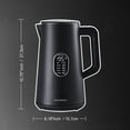thumbnail image 3 of QUAXWELL 1.5L Electric Kettle Stainless Steel, Double Wall Cool Touch Teapot, Fast Boil,5 Temperature Control, LED Display, Auto Shut-Off, BPA-Free,K, 3 of 9