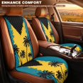 thumbnail image 3 of Eheartsgir Side Airbag Compatible Car Seat Covers for Sedan, Polyester Durable Car Seat Cushion Covers, Vintage Palm Tree Silhouette Pattern, 3 of 7