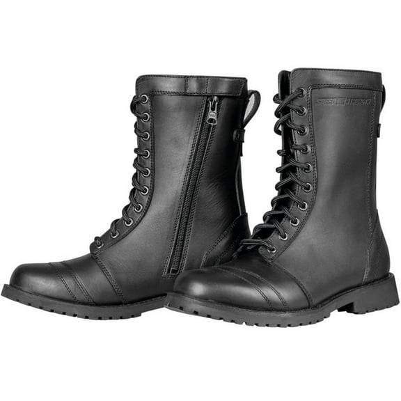 Speed & Strength Fast Times Womens Motorcycle Riding Boots Black 10 USA