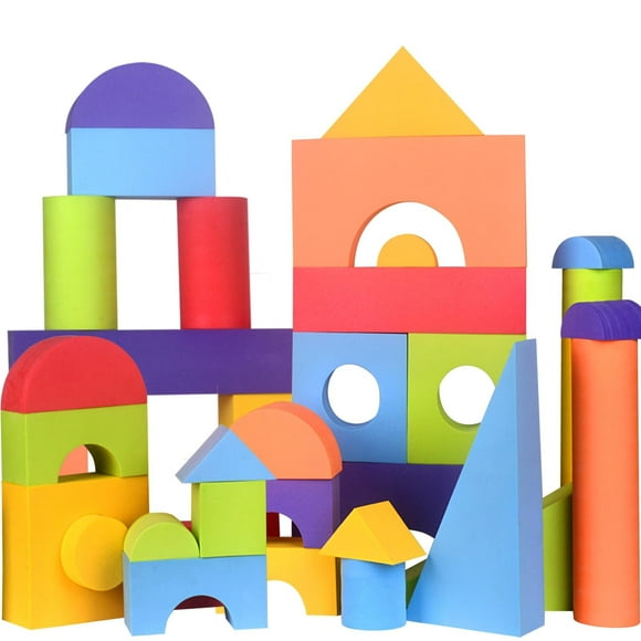 Grands Blocs de Construction en Mousse pour Tout-Petits Grands Blocs de Construction Géants, Jouets pour Garçons et Filles de 3+ Ans Cadeaux (36 Pcs)