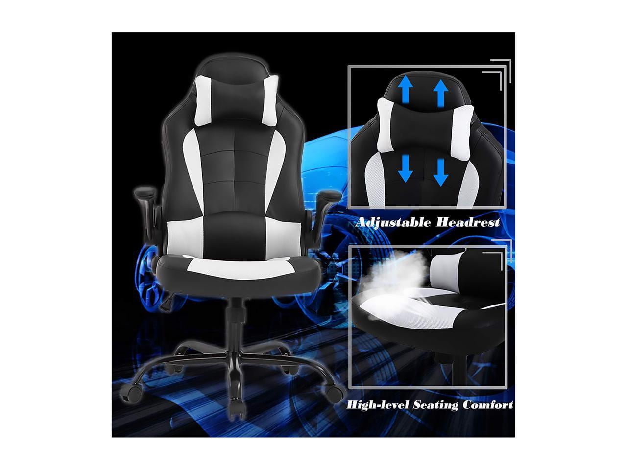 ProHT 95000 Ergonomic Gaming Chair with Adjustable Headrest Pillow, Padded Armrest and Lumber Support
