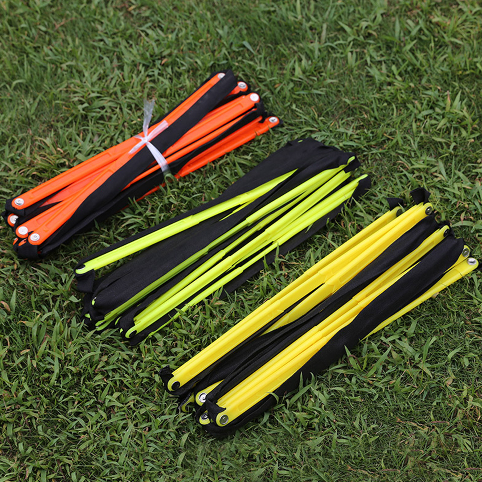 Adjustable Speed Agility Ladder with Rungs for Football Basketball Training, Portable Fitness Equipment Indoor Outdoor