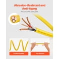 thumbnail image 3 of VEVOR NM-B Wire 6AWG/3C Copper Core Cable 50 ft Electrical Wire with Ground, 3 of 9