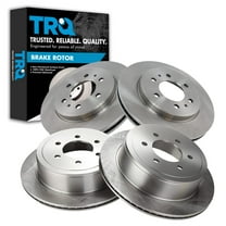 TRQ Front & Rear Brake Rotors Set Fits Select 2009 Ford F-150