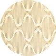 thumbnail image 1 of Ahgly Company Indoor Round Abstract Brown Contemporary Area Rugs, 7' Round, 1 of 4
